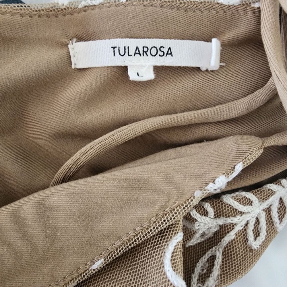 NWOT Tularosa embroidered brier brown long festival dress Size L - Picture 7 of 8